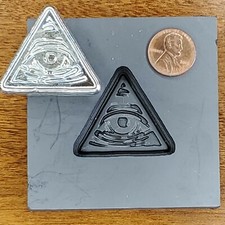 EYE2 3D Graphite Ingot Mold for Gold Silver Copper Tin Melting Casting Refining