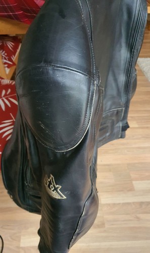 Sportex Leather Motorcycle Jacket, Size 42 - Black. - Picture 3 of 9