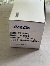 NEW IN BOX Pelco Varifocal Length Lense 1/3" Fl. 5-40mm 13VDC-40 13VD540