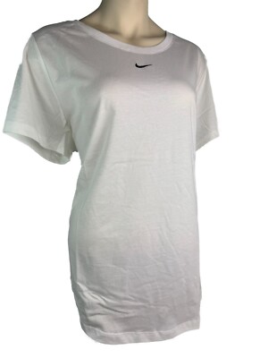 Nike T-Shirt Basic Sport Essentials Plus Size Große Größe weiß Damen