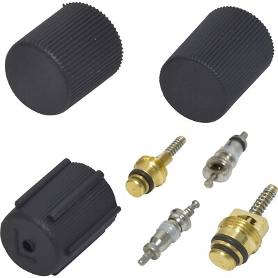 A/C System Valve Core and Cap Kit UAC For 2006-2012 Ford Fusion