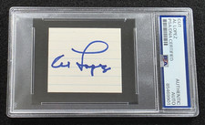 AL LOPEZ Cut Signature-HALL OF FAME-CHICAGO WHITE SOX-PSA