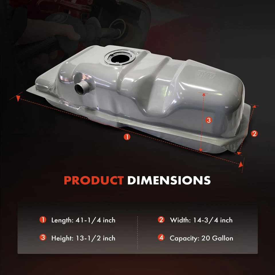 Tanque de combustible de 20 galones para Chevrolet S10 GMC S15 1982 1983-1985 1,9 L 2,0 L 2,2 L 2,8 L Foto 4 de 4