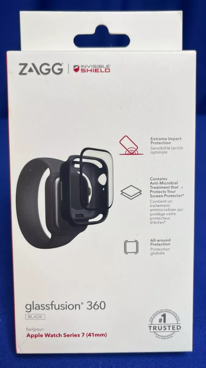 Zagg GlassFusion 360 Apple Watch Series 7 41mm Black eBay