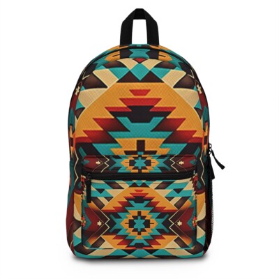 Southwestern Navajo Pattern Backpack School Bookbag Native  display picture 1