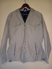 Travel Smith Women's Beige Jacket Belted Snap Up Lined Size Large New *881