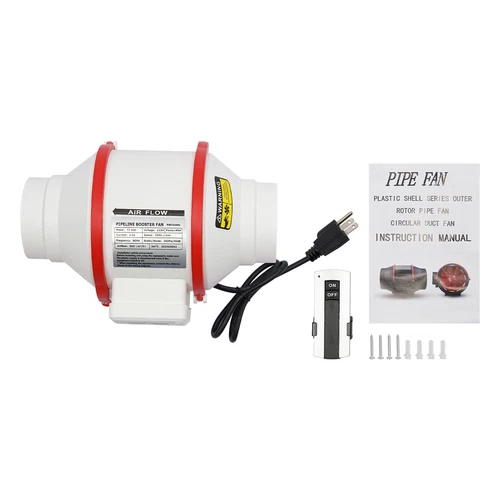 4In Multifunctional Powerful Mute Exhaust Fan Pipe Vent Exhaust Fan Duct 2550RPM - Picture 39 of 39