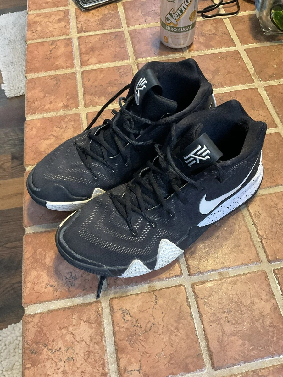 Nike Shoes Kyrie 4 Black White Sz 9.5 Men s Nice Used AV2296 eBay