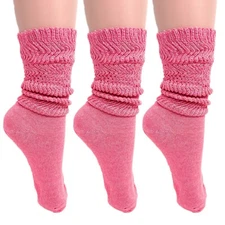 Cotton Lightweight Slouch Socks for Women Extra Thin Socks 3 PAIRS Size 9-11