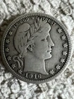 1916-d barber quarter dollar