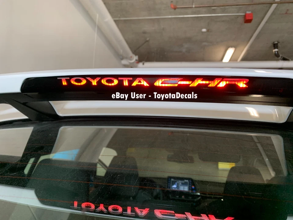 Calcomanía de tercera luz de freno para Toyota C-HR IZOA - 2018 2019 2020 2021 2022 2023 Foto 3 de 4