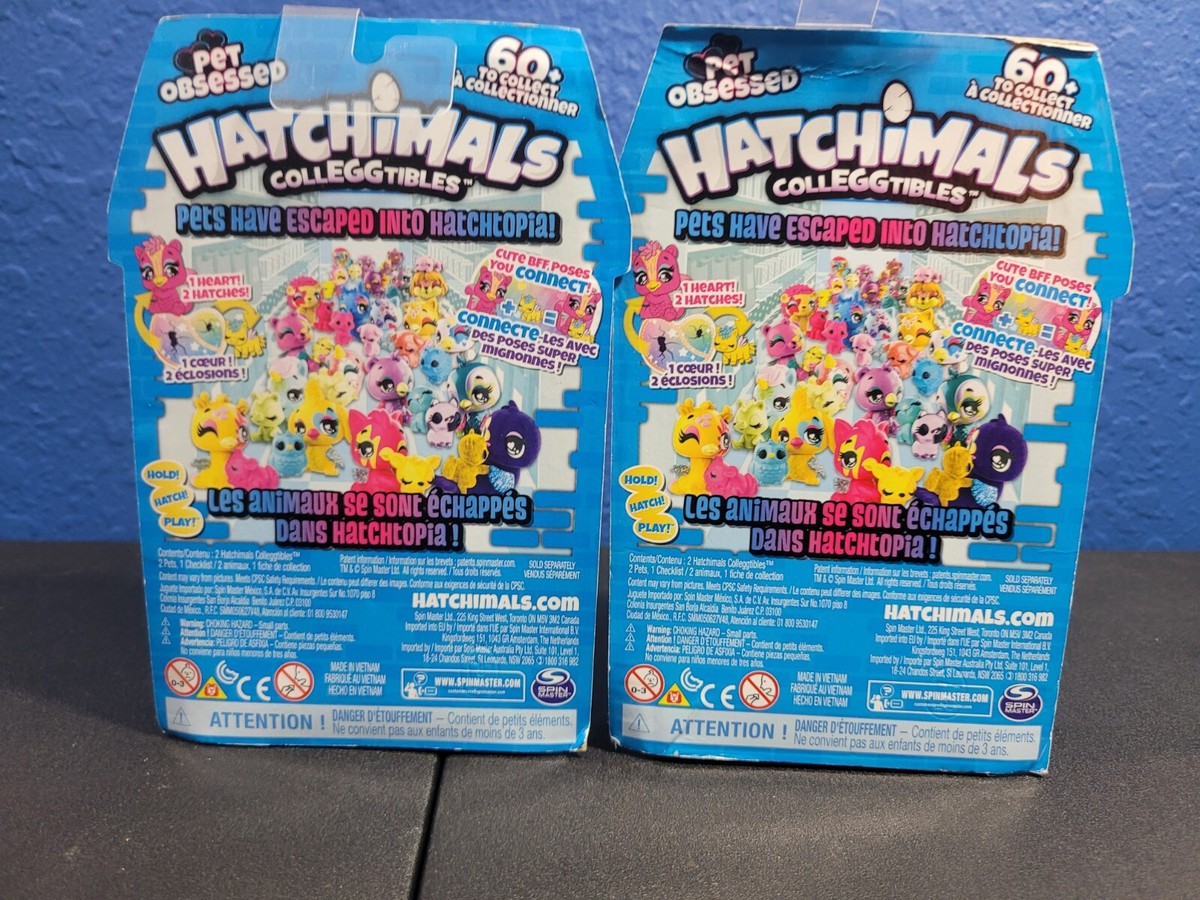HATCHIMALS - Hatchipets Pet Obsessed (2 mascotas) Paquete de 2 Figuras