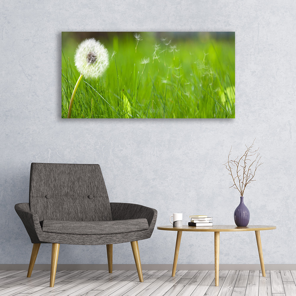 Tableau acrylique 120x60 pissenlit impression haute définition effet Plexiglas - 2