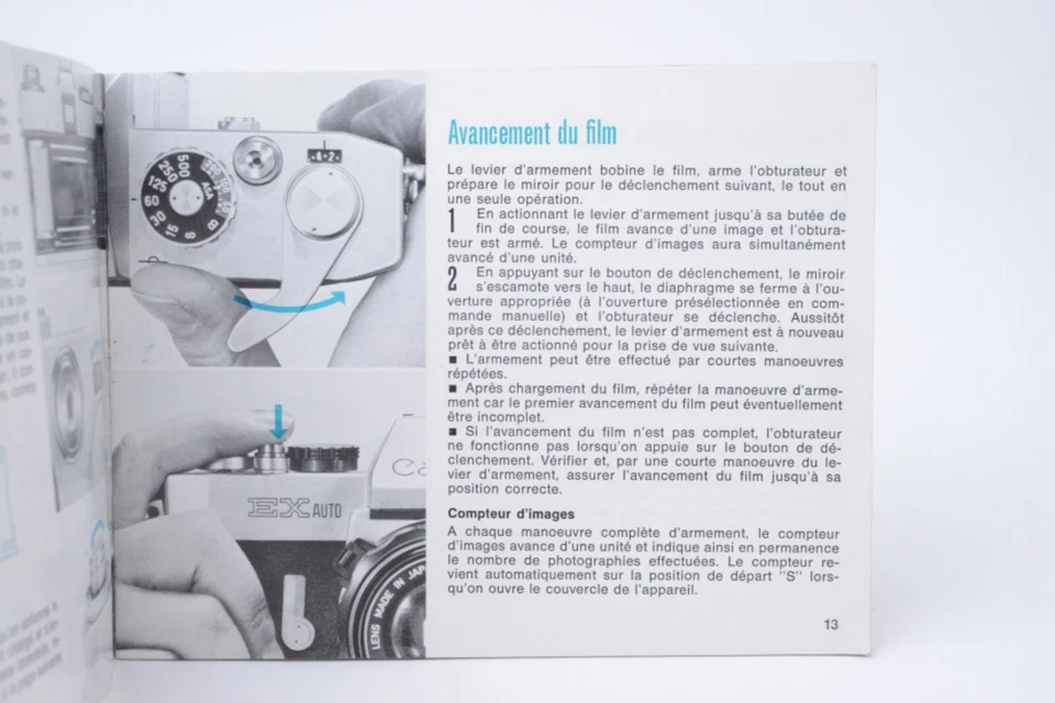 Manual de instrucciones para ""Canon EX Auto"" (39 páginas en español). - Imagen 2 de 4