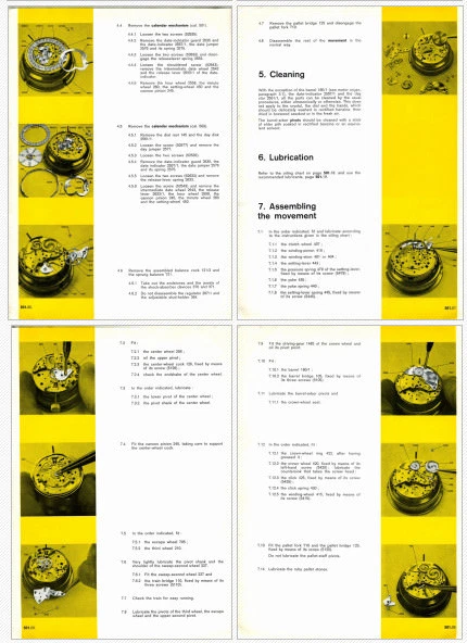 Documentación técnica de Longines cal. 501 503 - 19 páginas - Versión PDF (inglés)
