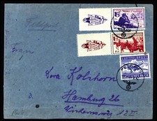 Bes. II.WK Franz. Legion Mi. VIII,X,FP1A Bf., klare Stempel, interess. (8244/44)