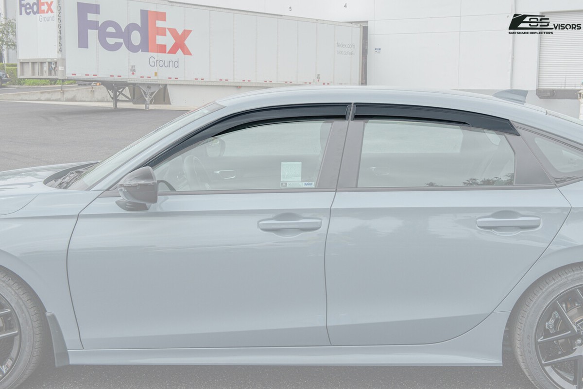 Goodyear Shatterproof In-Channel Window Deflectors for Acura Integra 2023-2025 Hatchback, Rain Guards, Window Visors for Cars, Vent Deflector, Car gy008401