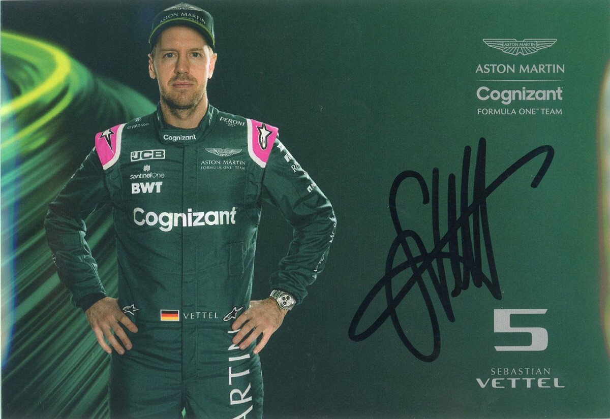 Objet Signé / Autographié Par Sebastian Vettel - Occasion - Pièce De Collection Pour Fans De F1