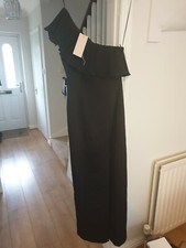 Keepsake Clarity-one shoulder long maxi black dress Size 8.Bought in HoF.RRP 235