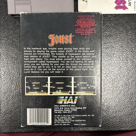 Joust (Nintendo NES, Box, 1988) Complete CIB Cleaned & Tested 