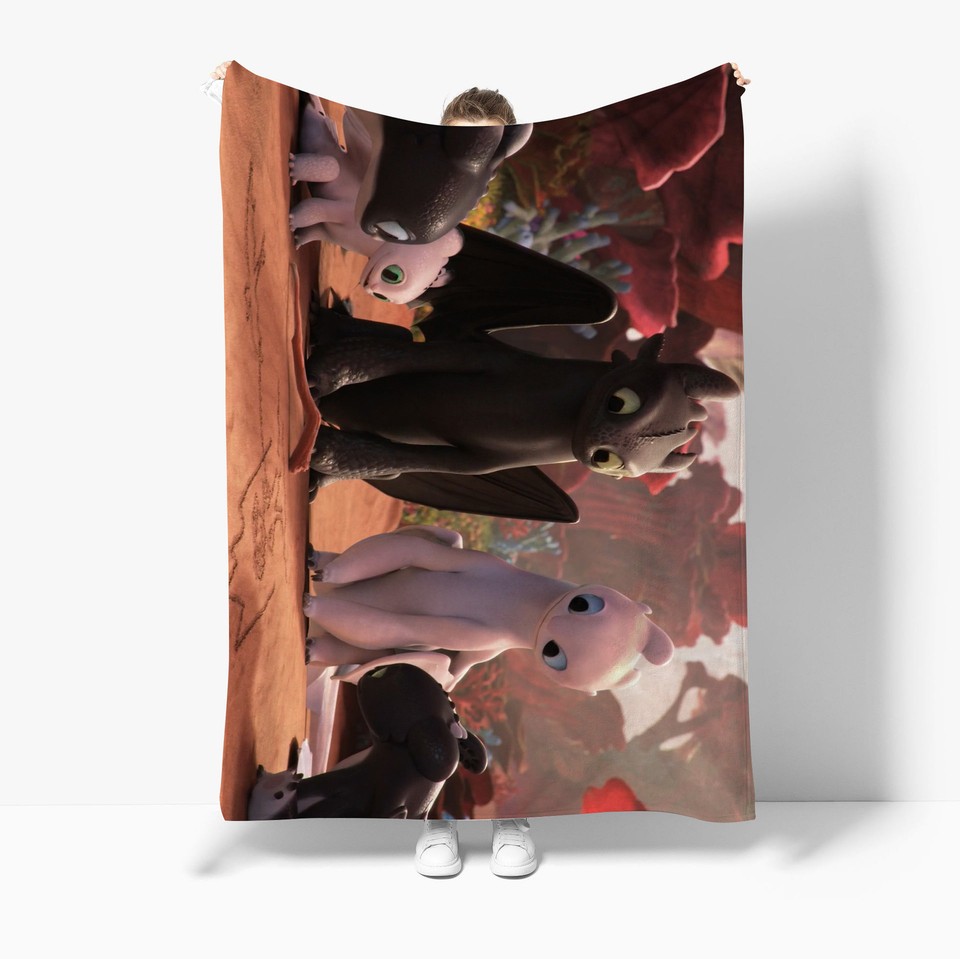 How to Train Your Dragon Blanket Toothless Warm Large Soft Winter
