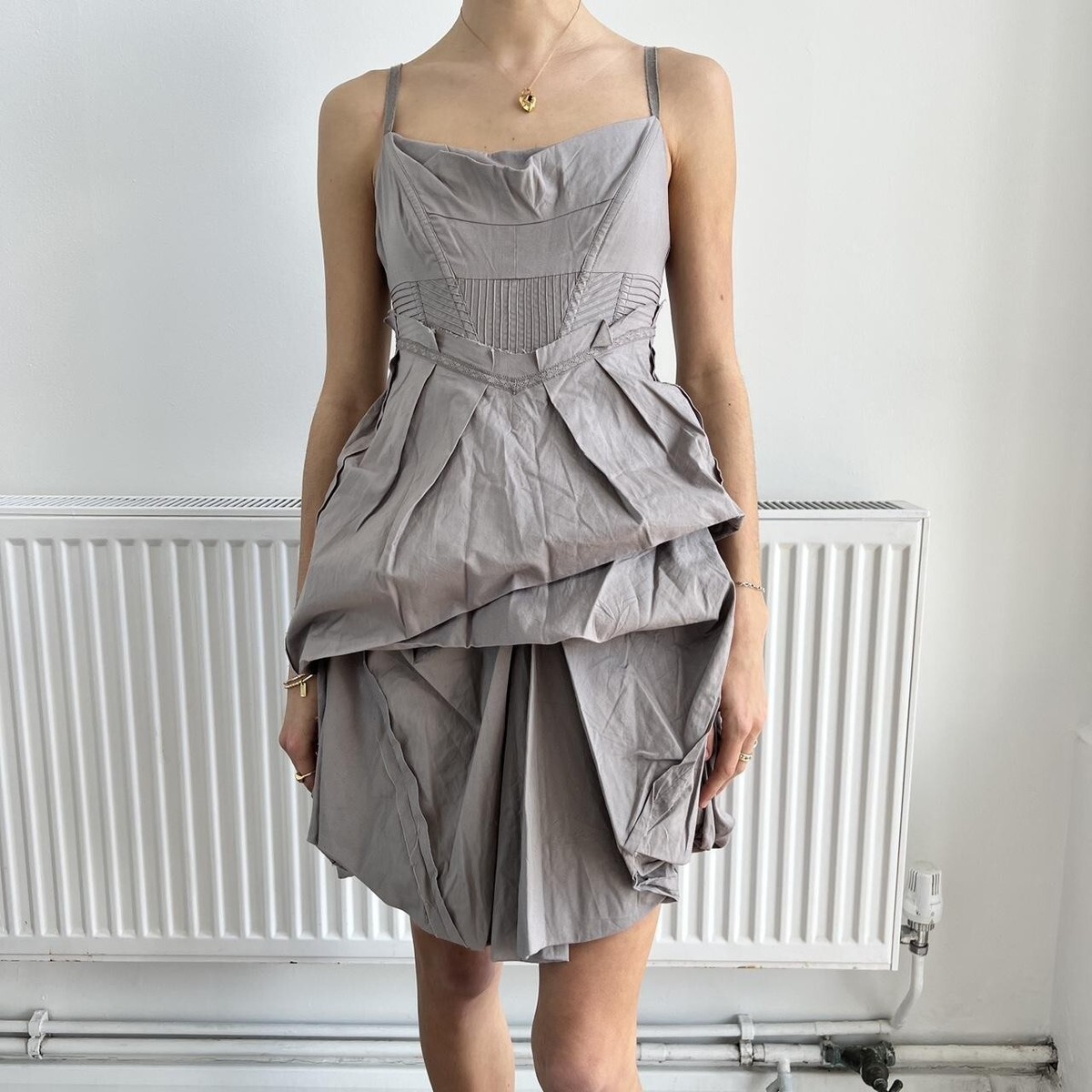 Vintage All Saints 6 Grey Pirro Dress Steampunk Corset Bubble Hitch  Parachute... | eBay