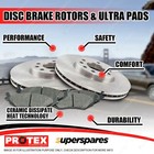 <!--F#f_0-->Front Brake Rotors + Ultra Pads for Holden Gemini HT V8 HG Spacer in Caliper<!--F/-->