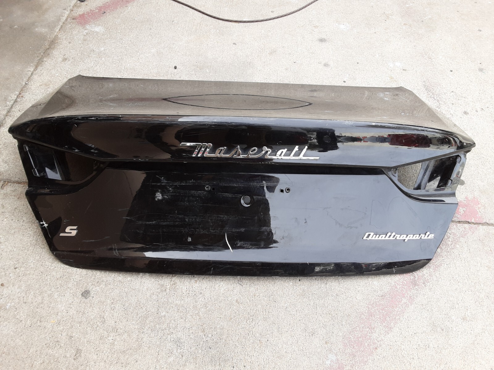 M156 14-17 Maserati Quattroporte Rear Trunk Lid Cover Assembly Black TL55