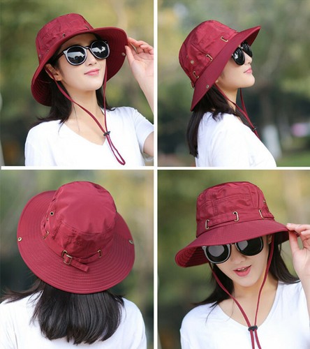 Women Bucket Hat Boonie Sunscreen Cap 