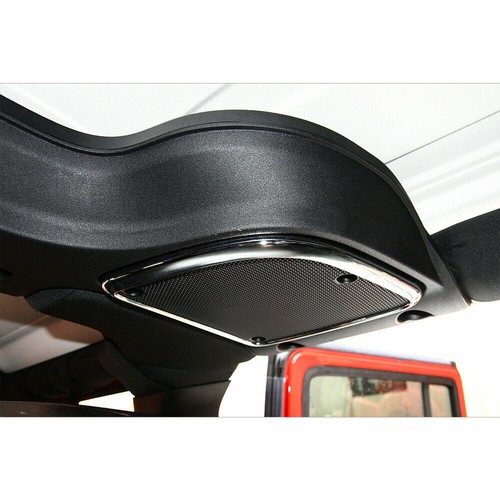 Cubierta de borde de decoración de marco de altavoz de techo superior 2 piezas para Jeep Wrangler JK JKU 2007-17 - Imagen 17 de 70