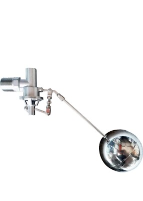 304 Stainless Steel Balanced Float Ball Valve, Tank Mount, 100 Psi, 1 inch NP...