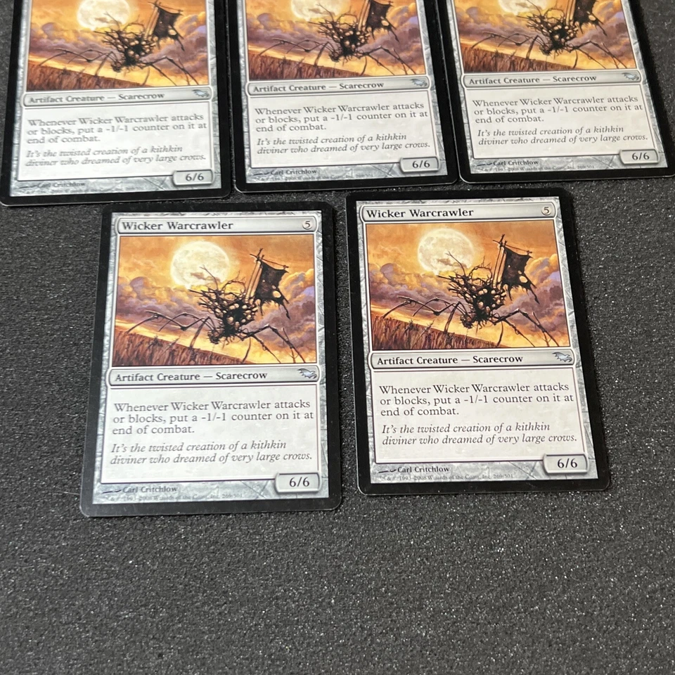Wicker Warcrawler Magic The Gathering Mtg Artifact Shadowmoor Card 5 - Image 4 of 4