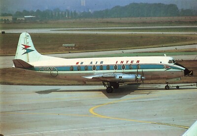 Postcard Airline AIR INTER Vickers F-BGNU AVIMAGE CC9.