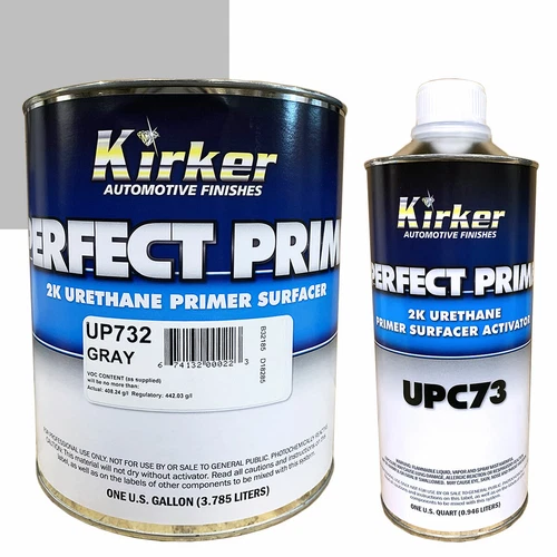 1 Gallon Kirker Perfect Prime 2K Gray Urethane Primer Surfacer UP732 & Catalyst