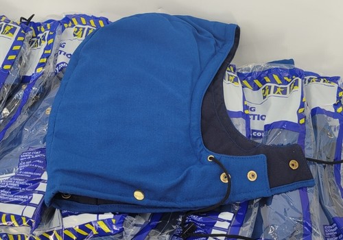 12 Count North by Honeywell CN300LB Royal Blue Nomex Snap On Hood - EB-9773 - Picture 2 of 5
