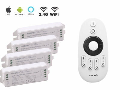 1-4 Zonen LED Funk Dimmer Controller Fernbedienung 12V 24V WiFi Wlan