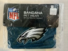 PHILADELPHIA EAGLES PET DOG BANDANA S/M NEW IN BAG SEWN ON PATCH by PETS FIRST