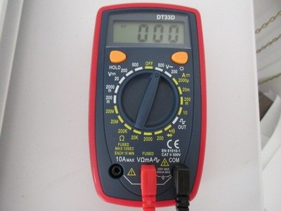DT33D Multimeter Tester 2000 Counts Digital with DC AC Voltmeter BRAND NEW