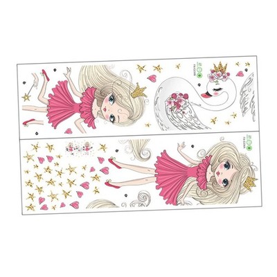 Vaguelly Deko Aufkleber, Wandsticker, Sternaufkleber, Mondaufkleber, Princ