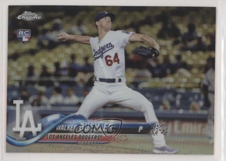 2018 Topps Chrome Refractor Walker Buehler #71 fo7