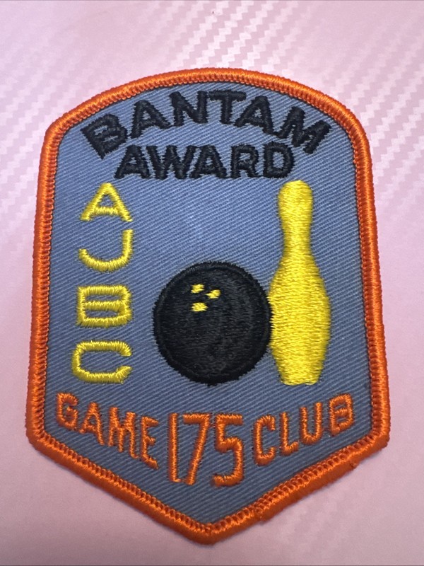 American Junior Bowling Congress Bantam Award bowling patch 175 Game