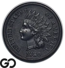 1880 Indian Head Cent Penny, Tougher Date
