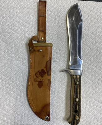 Puma - White Hunter 6377 - Germany Stag Sawback - Original Sheath