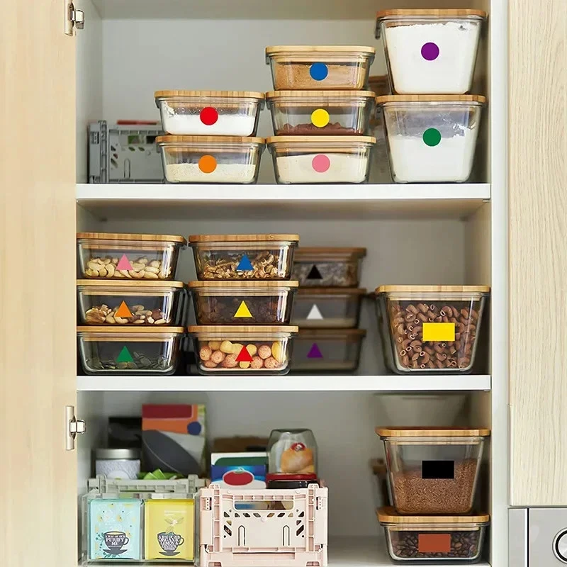 Bunte Dreiecke Rechteckige Punkte Sticker Geometrische Formen Scrapbook - Bild 3 von 4