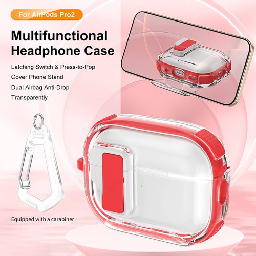 Transparent Shockproof Case for AirPods 4th Gen 2024/ AirPods Pro 2nd Gen/ Pro - Picture 17 of 17
