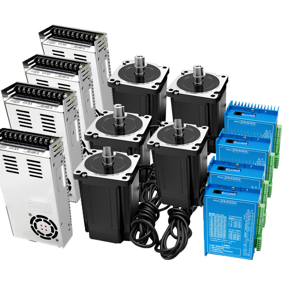 3/5 Axis Nema34/Nema23 3NM 12NM Closed Loop Stepper Motor Driver Power CNC Kits