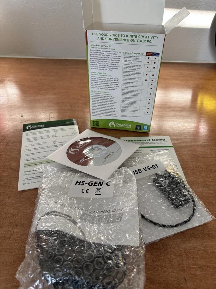 Dragon Naturally Speaking Home Edition Speech Recognition Version 12 New - Image 2 of 3