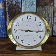 Vintage 1960s Westclox Big Ben Repeater Alarm Clock Made Scotland Spares/Repairs
