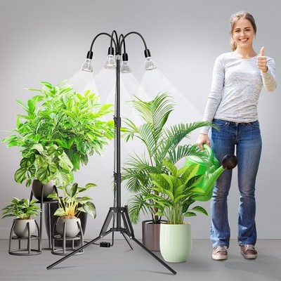 SANSI Full Spectrum LED Grow Light 128W Grow Lamp With Replaceable Par25 Bulbs