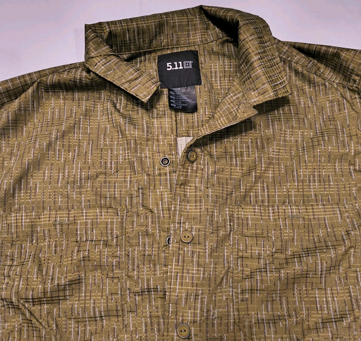 5.11 Tactical Polyester Short Sleeve Casual Button-Down Shirts for